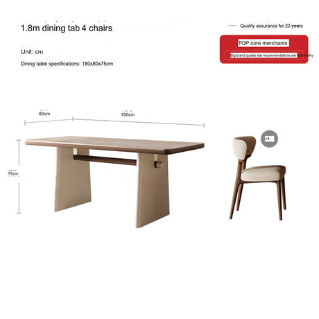 QUANMU Isadora High-End Light Cream Dining Table from QUANMU