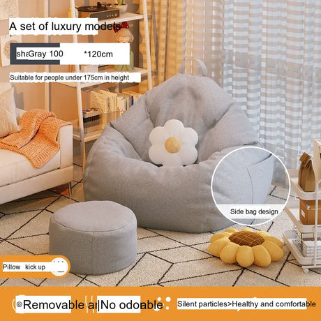 LEDONG Kintaro Plush Versatile Bean Bag Chair from LEDONG