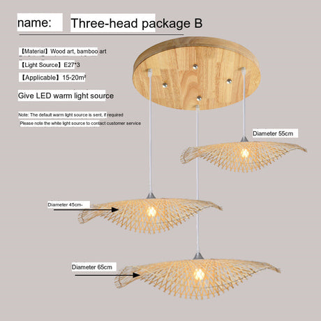 BOJI Azura Artisan Woven Ceiling Lamp from BOJI