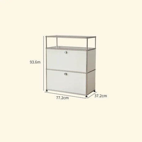 LAIMO Beatrice Retro Modular Stainless Steel Living Room Cabinet from LAIMO