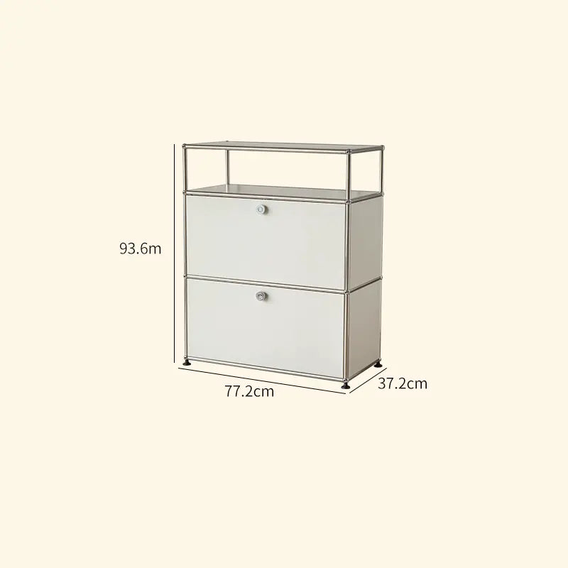 LAIMO Beatrice Retro Modular Stainless Steel Living Room Cabinet from LAIMO