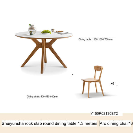 GENJI Haruki Elegant Oak Dining Set from GENJI