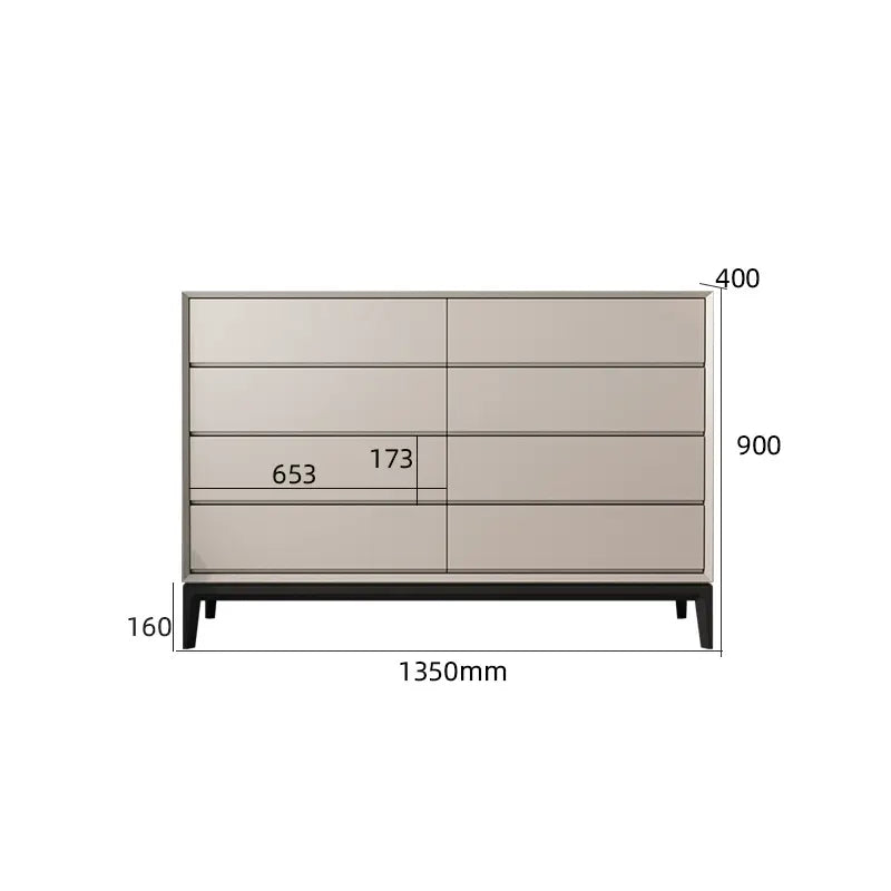 LINYUE Silas Italian Minimalist Eight-Drawer Storage Unit from LINYUE