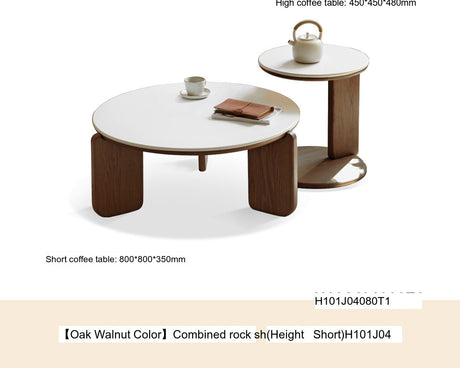 GENJI Isadora Elegant Nordic Solid Wood Tea Table from GENJI