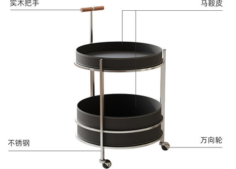 SAMMI Claire Stainless Steel Sofa Cart from SAMMI