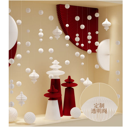 SHIBA Araceli Chic Beaded Pendant Ceiling Decor from SHIBA