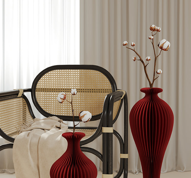 SHIBA Elowen Elegant Decorative Flower Bottle Set from SHIBA
