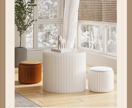 SHIBA Izumi Compact Modern Round Coffee Table Set from SHIBA