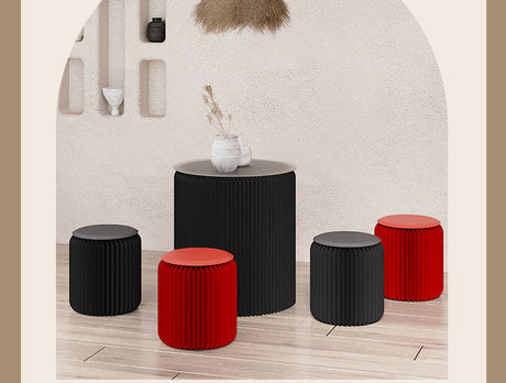 SHIBA Izumi Compact Modern Round Coffee Table Set from SHIBA