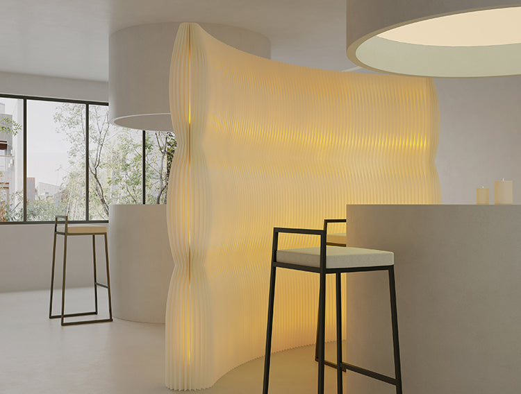 SHIBA Kyushu Elegant Lighting Folding Partition Decor from SHIBA