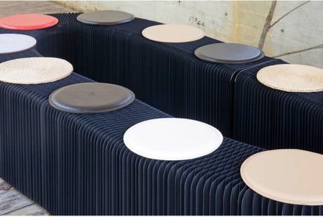 SHIBA Mariposa Versatile Leather Cushion Support Stool from SHIBA