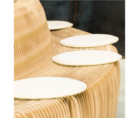 SHIBA Mariposa Versatile Leather Cushion Support Stool from SHIBA