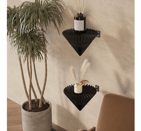 SHIBA Montpelier Elegant Wall-Mounted Shelf Panel Set from SHIBA
