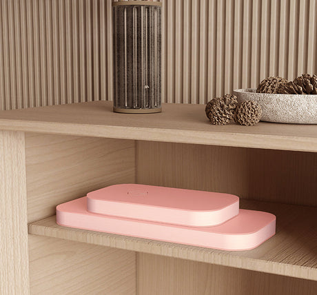 SHIBA Octavia Chic Pink Folding Stool with Leather Pads from SHIBA