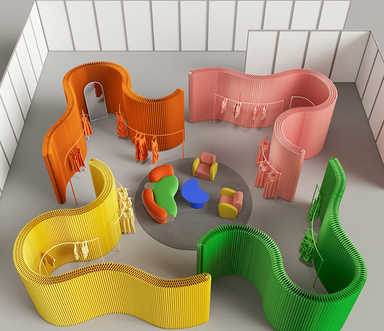 SHIBA Takamatsu Soft Partition Folding Background Wall from SHIBA