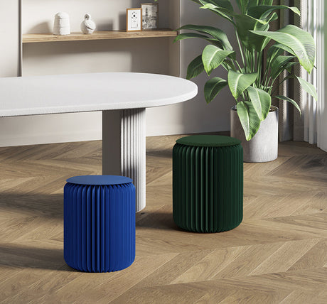 SHIBA Tameshigawa Chic Minimal Folding Round Stool from SHIBA
