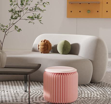 SHIBA Tameshigawa Chic Minimal Folding Round Stool from SHIBA