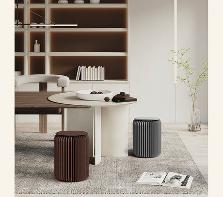 SHIBA Tameshigawa Chic Minimal Folding Round Stool from SHIBA