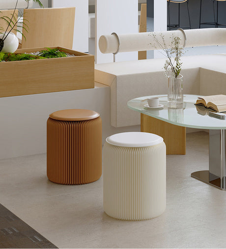 SHIBA Yoshio Creative Folding Round Stool, Double-Layer Wide Design from SHIBA