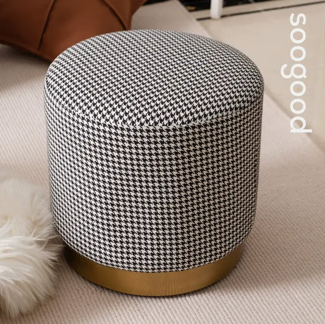 SOOGOOD Akira Cozy Fabric Short Stool from SOOGOOD