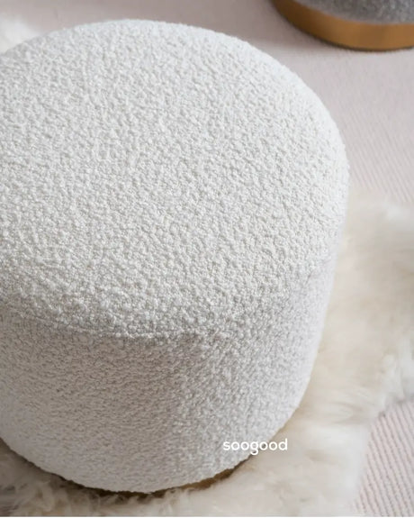 SOOGOOD Akira Cozy Fabric Short Stool from SOOGOOD