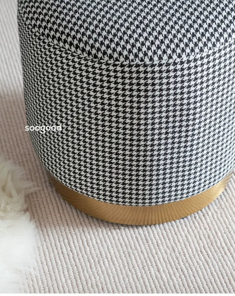 SOOGOOD Akira Cozy Fabric Short Stool from SOOGOOD