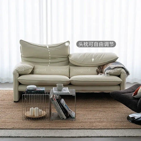 SOOGOOD Callidora Luxe Cowhide Leather Sofa from SOOGOOD