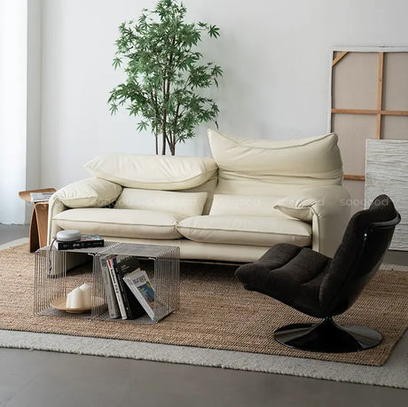 SOOGOOD Callidora Luxe Cowhide Leather Sofa from SOOGOOD