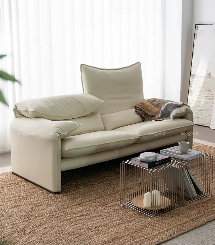 SOOGOOD Callidora Luxe Cowhide Leather Sofa from SOOGOOD