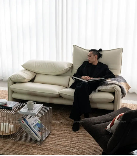 SOOGOOD Callidora Luxe Cowhide Leather Sofa from SOOGOOD