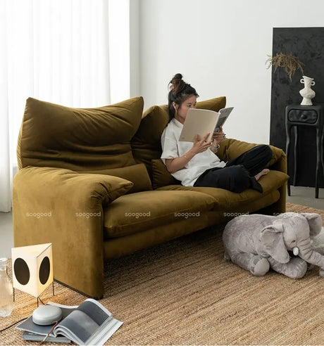 SOOGOOD Callidora Luxe Cowhide Leather Sofa from SOOGOOD