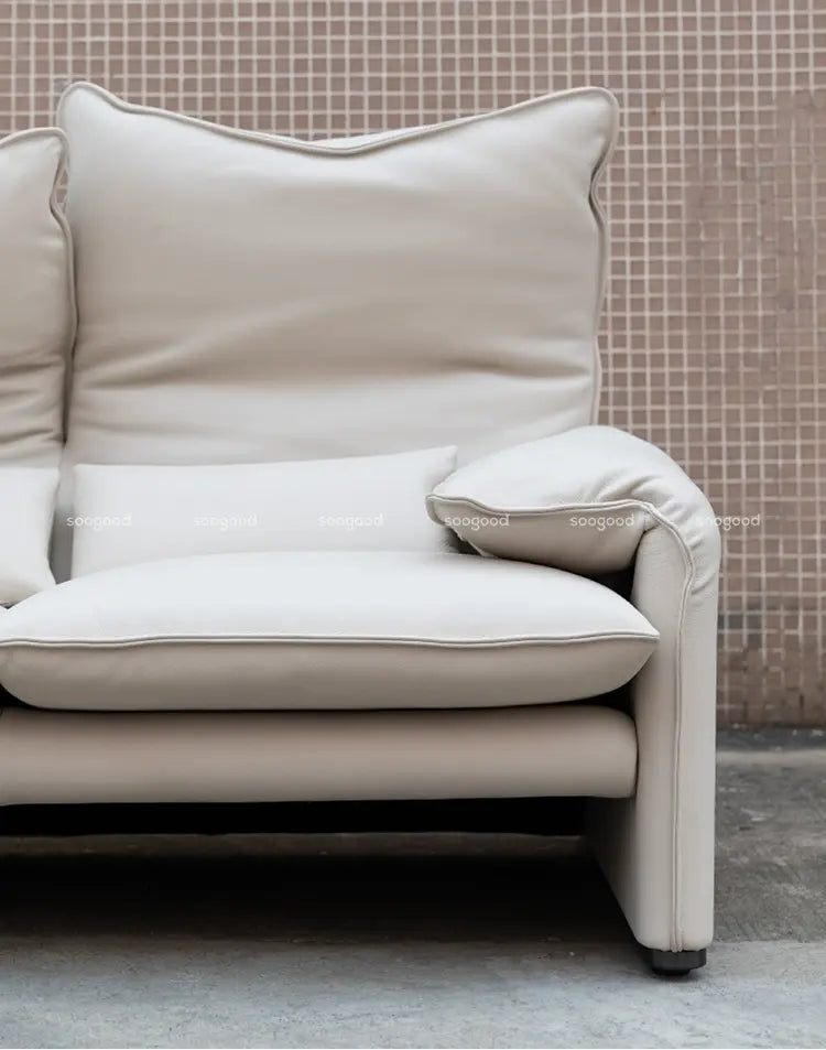 SOOGOOD Callidora Luxe Cowhide Leather Sofa from SOOGOOD