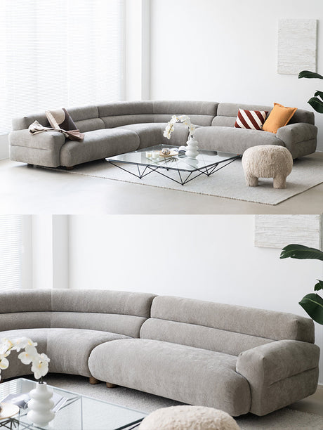SOOGOOD Cedric Artful Scandinavian Crooked Cloth Sofa from SOOGOOD