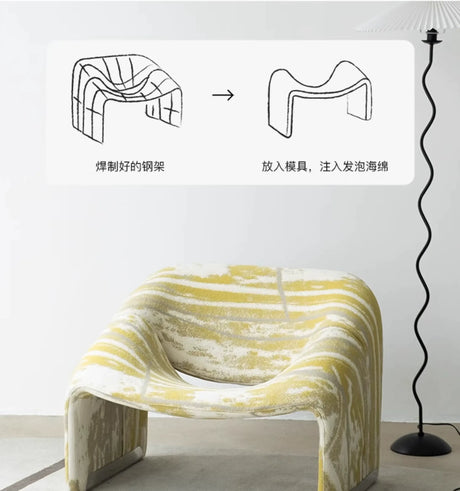 SOOGOOD Elowen Chic Retro Scandinavian Leisure Sofa from SOOGOOD