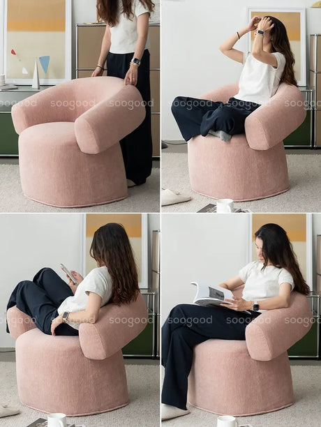 SOOGOOD Elowen Chic Vintage Fabric Sofa Chair from SOOGOOD