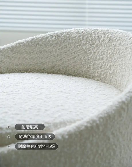SOOGOOD Elowen Cozy Fabric Round Stool from SOOGOOD