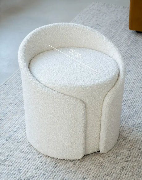 SOOGOOD Elowen Cozy Fabric Round Stool from SOOGOOD