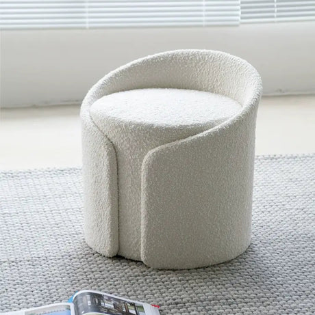 SOOGOOD Elowen Cozy Fabric Round Stool from SOOGOOD