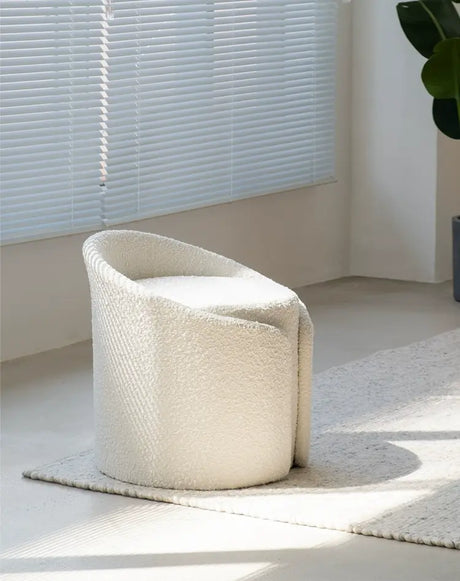 SOOGOOD Elowen Cozy Fabric Round Stool from SOOGOOD