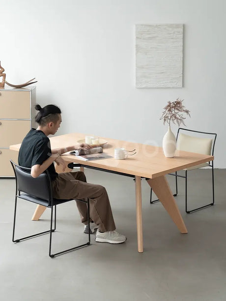 SOOGOOD Elowen Rustic Solid Wood Dining Table from SOOGOOD