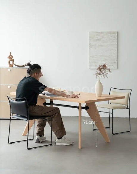 SOOGOOD Elowen Rustic Solid Wood Dining Table from SOOGOOD