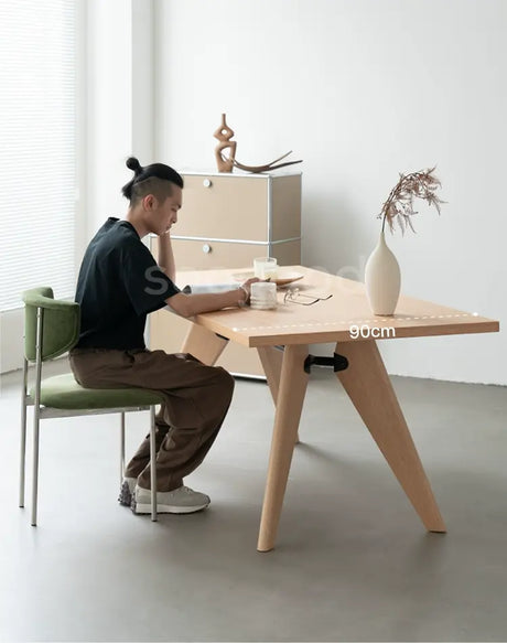 SOOGOOD Elowen Rustic Solid Wood Dining Table from SOOGOOD