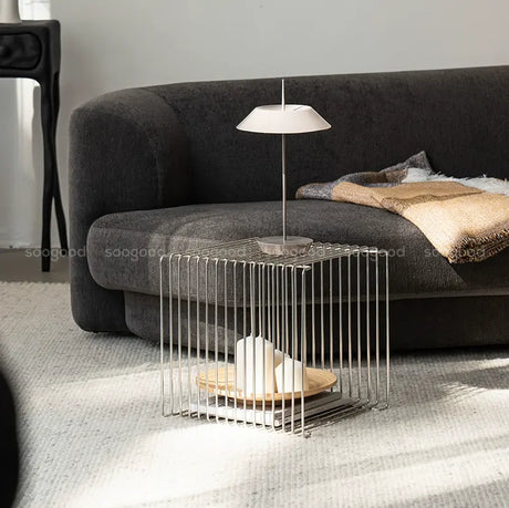 SOOGOOD Elowen Sleek Minimalist Stainless Steel Side Table from SOOGOOD
