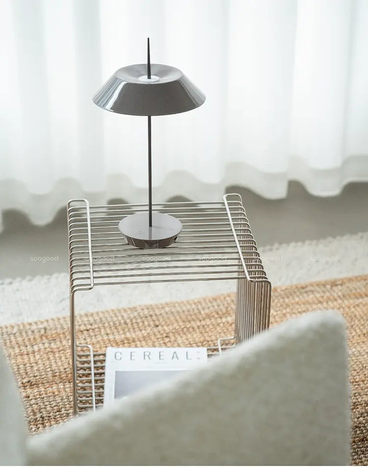 SOOGOOD Elowen Sleek Minimalist Stainless Steel Side Table from SOOGOOD