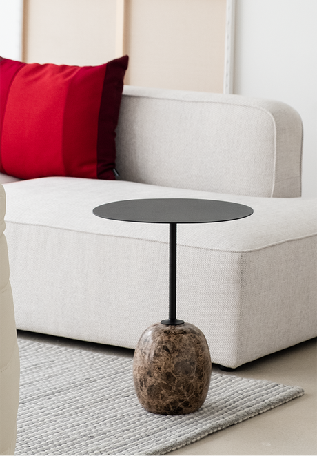 SOOGOOD Haruki Elegant Nordic Marble Iron Art Nightstand from SOOGOOD