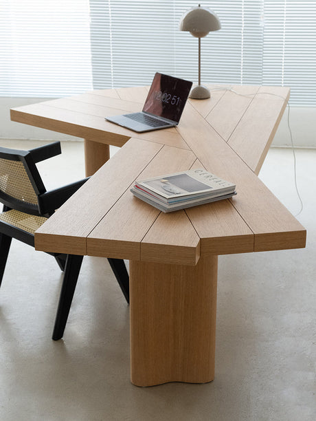 SOOGOOD Juniper Modern Solid Wood Conference Desk from SOOGOOD