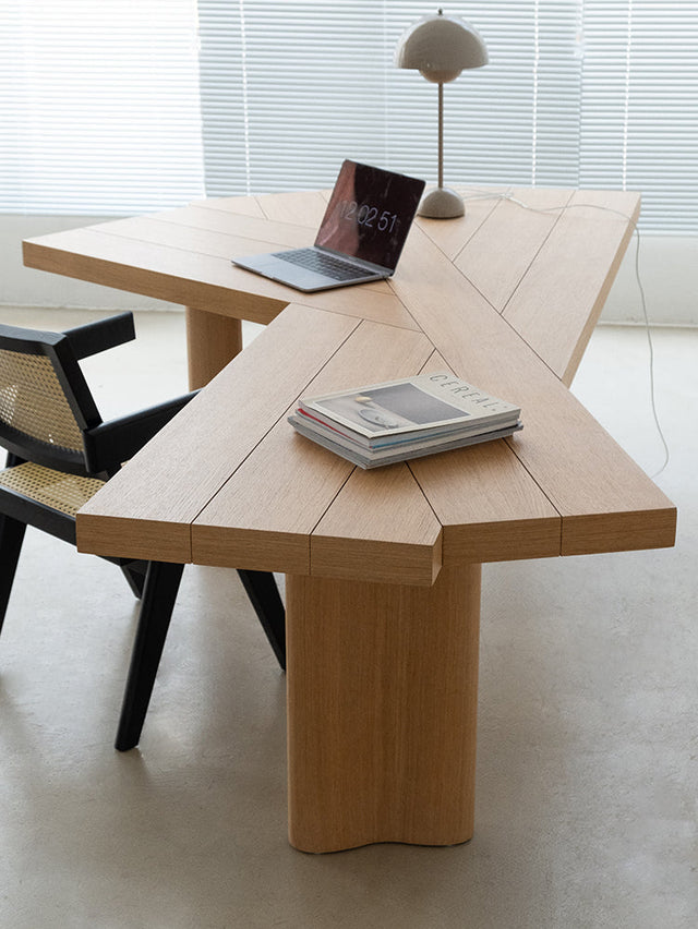 SOOGOOD Juniper Modern Solid Wood Conference Desk from SOOGOOD