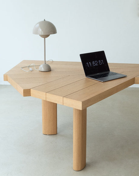 SOOGOOD Juniper Modern Solid Wood Conference Desk from SOOGOOD