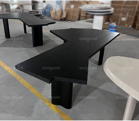 SOOGOOD Juniper Modern Solid Wood Conference Desk from SOOGOOD