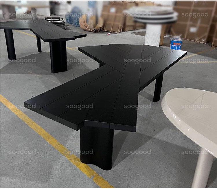 SOOGOOD Juniper Modern Solid Wood Conference Desk from SOOGOOD